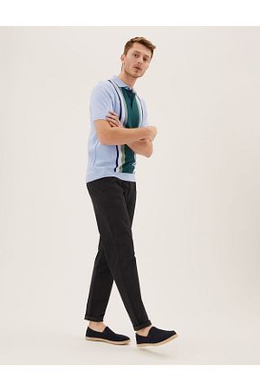 شلوار سرمه ای مردانه پنبه ای Marks & Spencer - کد 658251236