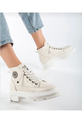 بوت / نیم بوت بژ زنانه چرم خالص Guja - کد 355175866