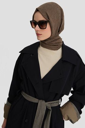 مانتو بلند حجاب سرمه ای زنانه Armine - کد 890202153