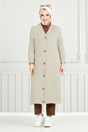 کلاه و ابایا طوسی زنانه پنبه پلی استر ModaMerve - کد 900551738