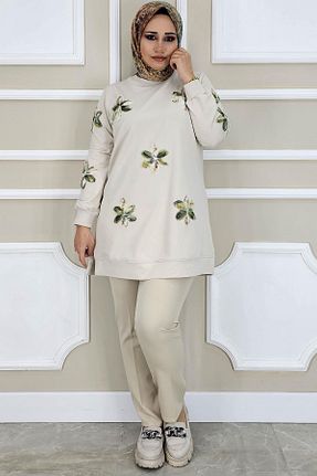 تونیک حجاب طوسی زنانه پنبه پلی استر PYS - کد 900571422