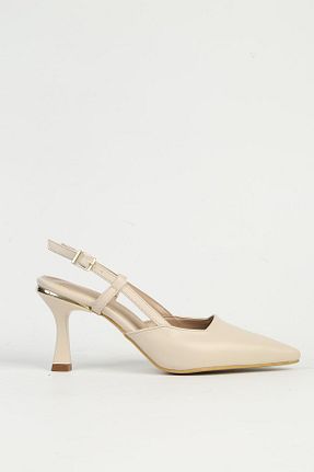 کفش پاشنه بلند کلاسیک نباتی زنانه پاشنه ضخیم Pierre Cardin - کد 900538247