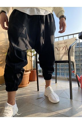 شلوار کرمگن مشکی مردانه Havuç/Şalvar AUST JEANS - کد 70761311
