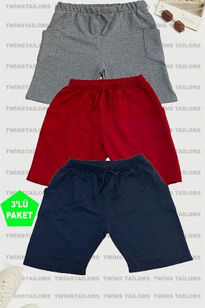 شلوارک و برمودا قرمز بچه گانه رگولار twins tailors - کد 900573772
