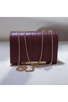 کیف مجلسی زرشکی زنانه چرم مصنوعی Allegra Boutique - کد 901364459