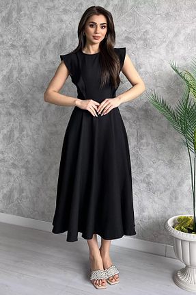 لباس مشکی زنانه بافتنی GÜLSELİ - کد 731131324