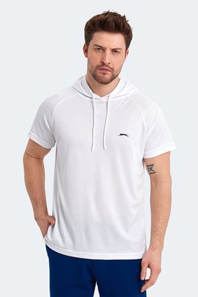 تیشرت سفید مردانه رگولار Slazenger - کد 312450309