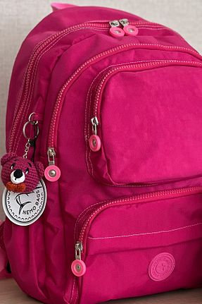 کیف مدرسه صورتی زنانه پارچه ای NEMO BAGS - کد 900545496
