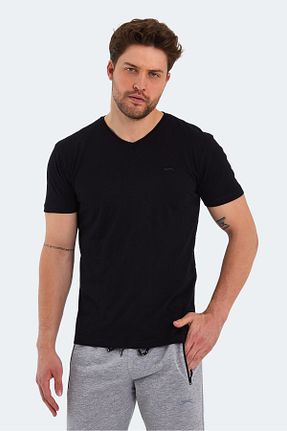 تیشرت مشکی مردانه رگولار Slazenger - کد 144956325