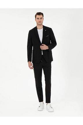 شلوار مشکی مردانه الاستان - ویسکون - پلی استر Pierre Cardin - کد 900555818