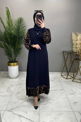 لباس سایز بزرگ سرمه ای زنانه سایز بزرگ Mercan - کد 901874630