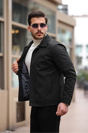 کت مشکی مردانه اسلیم Boymen - کد 899815628