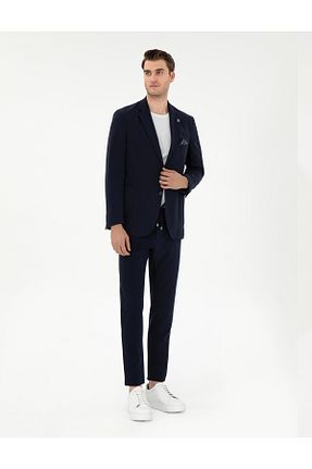 شلوار سرمه ای مردانه الاستان - ویسکون - پلی استر Pierre Cardin - کد 900567609