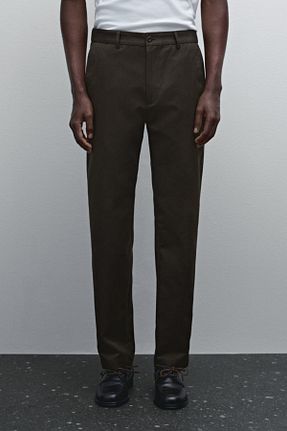 شلوار قهوه ای مردانه پنبه ای Massimo Dutti - کد 900598062