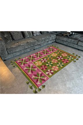 فرش سبز قابل شستشو Rugs Modern Halı - کد 900599167