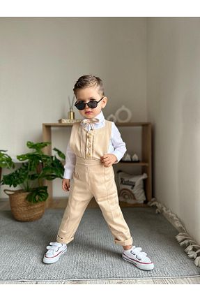ست نوزادی بژ بچه گانه پنبه ای favorimkids - کد 901876868