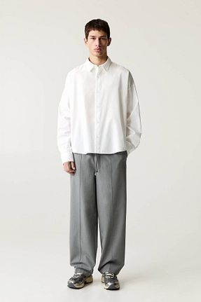 شلوار طوسی مردانه پلی استر Pull & Bear - کد 900631795