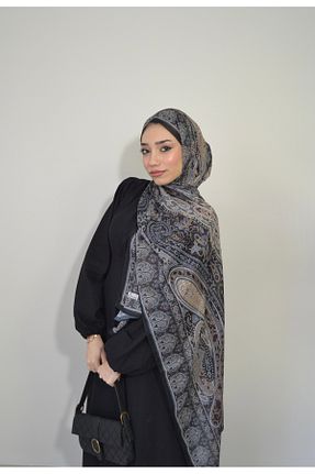 شال زرشکی زنانه پلی استر Karaca - کد 897341186