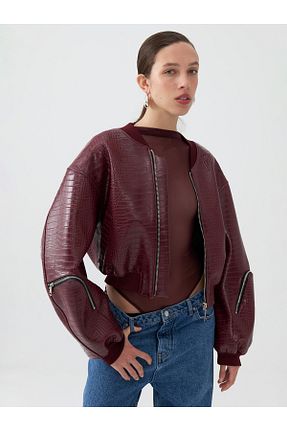 کاپشن زرشکی زنانه Relaxed Nocturne - کد 851256884