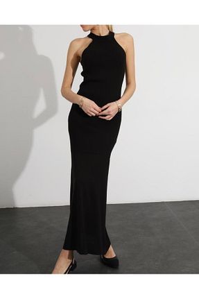 لباس مشکی زنانه تریکو Aysha Butik - کد 900618112