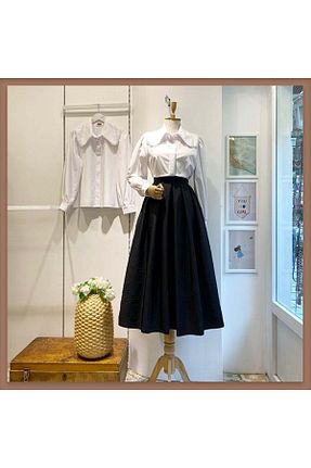 دامن مشکی زنانه پارچه Faya Boutique - کد 900576067
