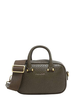 کیف دوشی خاکی زنانه چرم مصنوعی David Jones - کد 873827085