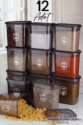 ظرف نگهداری طوسی پلاستیک Kitchen Life - کد 655180278