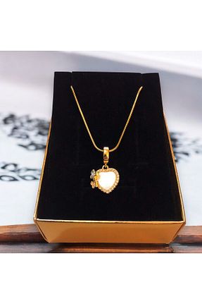 گردنبند استیل ( فولاد ) طلائی زنانه استیل (فولاد) Jisey - کد 892019988