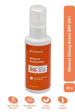کرم ضد آفتاب صورت SPF 50 + miseca - کد 833426574