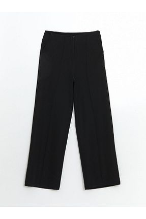 شلوار کرمگن مشکی زنانه رگولار LC Waikiki - کد 901895288