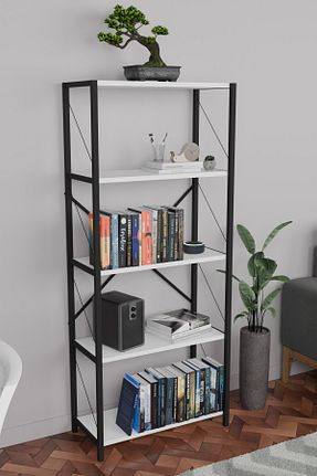 قفسه کتاب سفید 151 سانتی متر Genel Markalar - کد 239722063