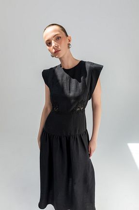 لباس مشکی زنانه بافتنی KAMEYA - کد 900611770