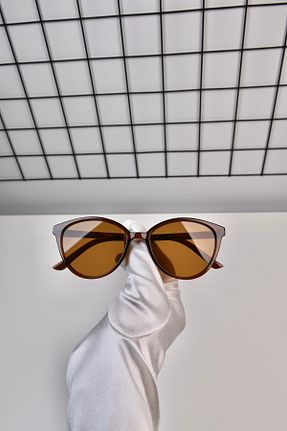 عینک آفتابی قهوه ای زنانه 50 LUNA Eyewear - کد 900616365