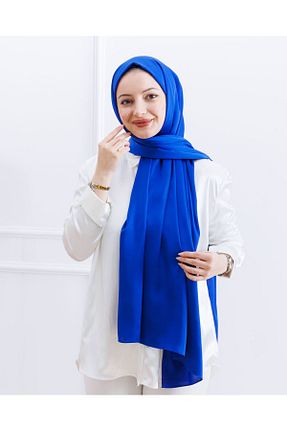 شال سرمه ای زنانه پلی ساتن Butik - کد 900611513
