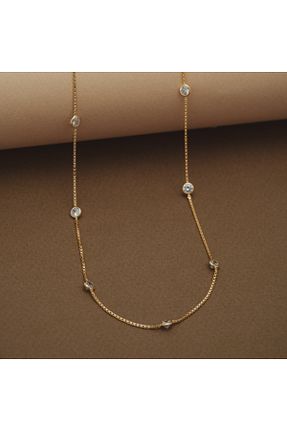 گردنبند نقره زرد زنانه 925 عیار limon jewellery - کد 881511398