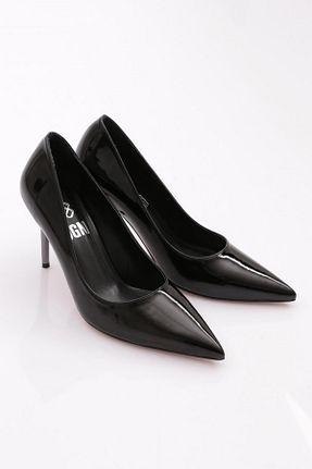 کفش پاشنه بلند کلاسیک مشکی زنانه چرم مصنوعی Dgn - کد 767433623