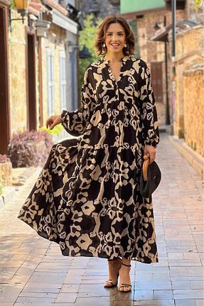 لباس مشکی زنانه بافتنی Nevin Kaya Moda - کد 810018031