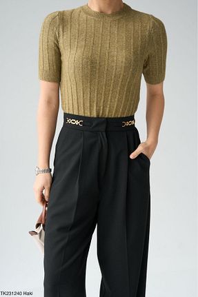 پلیور خاکی زنانه ساده Lupies - کد 900622935