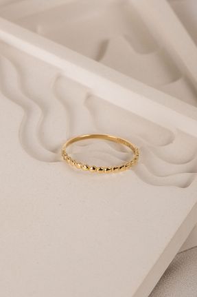 انگشتر طلا زرد زنانه 14 عیار Safir Kuyumculuk - کد 900358688