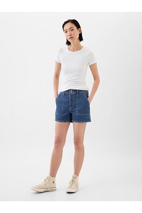 شلوارک و برمودا آبی زنانه رگولار GAP - کد 821634354