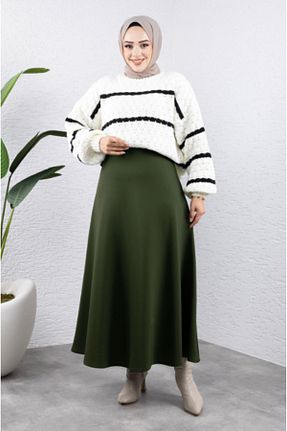 دامن حجاب خاکی زنانه کلوش MODA UGS - کد 900616729