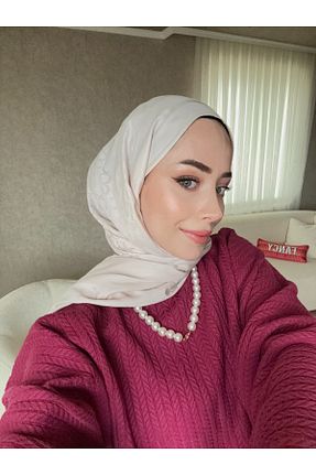 شال بژ زنانه Scarf - کد 900631207