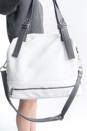 کیف دوشی سفید زنانه چرم مصنوعی Solo Bag - کد 900667532