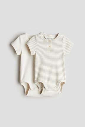 بادی بژ بچه گانه پنبه ای H&M - کد 900640878