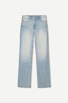 شلوار جین آبی زنانه رگولار Bershka - کد 900635902