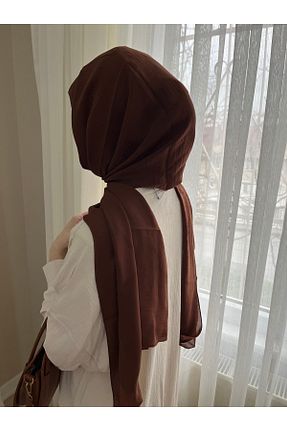 شال قهوه ای زنانه Medine İpeği quesha - کد 900639353