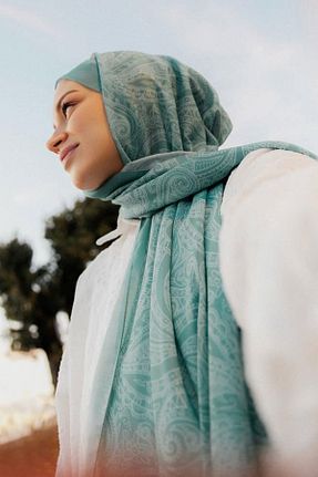 شال رنگی زنانه پنبه ای carell - کد 885175241