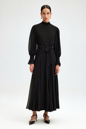 لباس مشکی زنانه بافتنی Touche Prive - کد 798014918