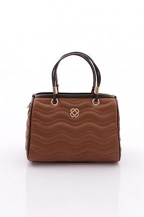 کیف دوشی قهوه ای زنانه چرم مصنوعی Dgn - کد 859235781