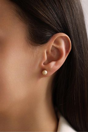 گوشواره طلا طلائی زنانه 14 عیار Tufanlar Kuyumculuk - کد 901932079